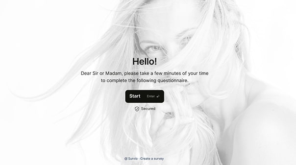 editor di questionario in un nuovo design