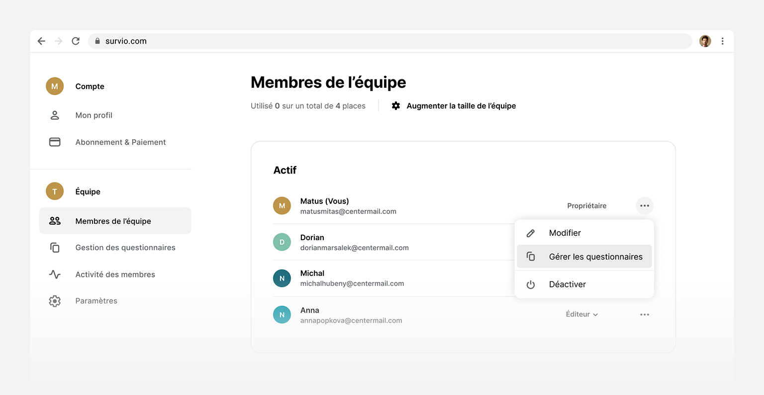 Facile onboarding des utilisateurs. Collaborez en équipes.