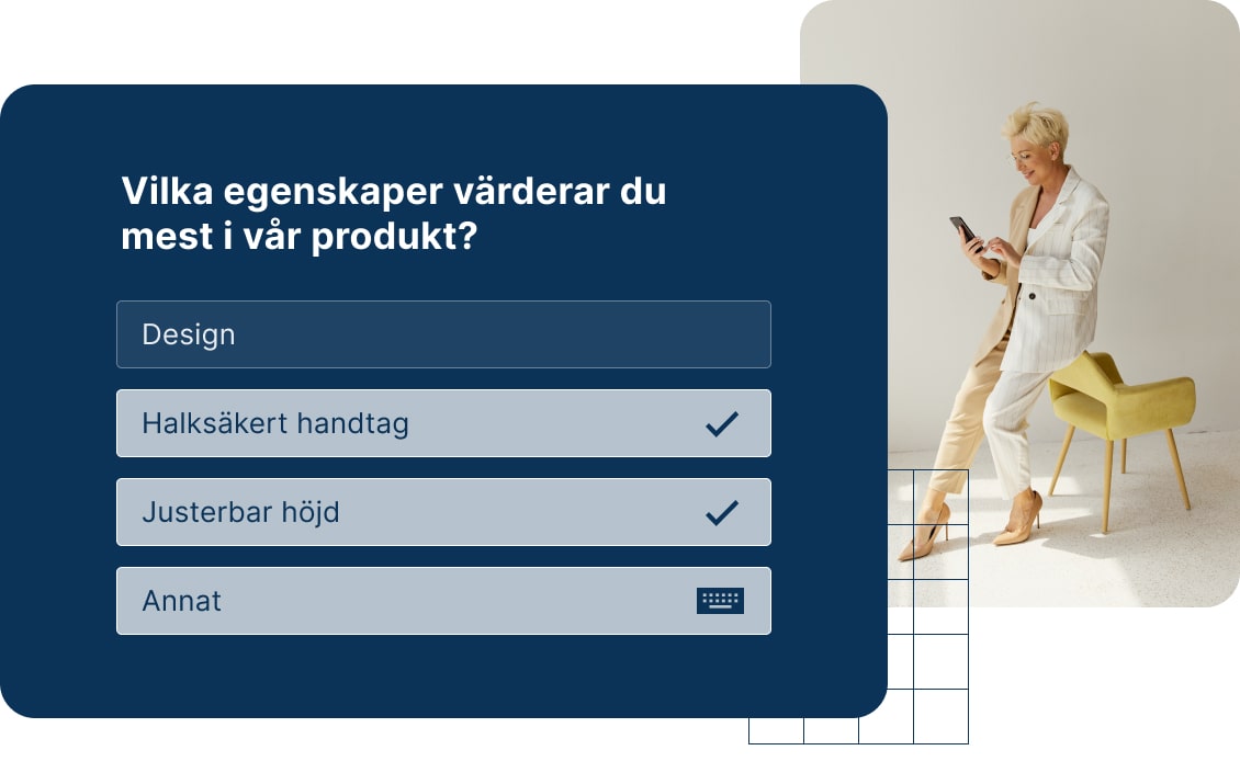 Flervalsfrågor med alternativet 