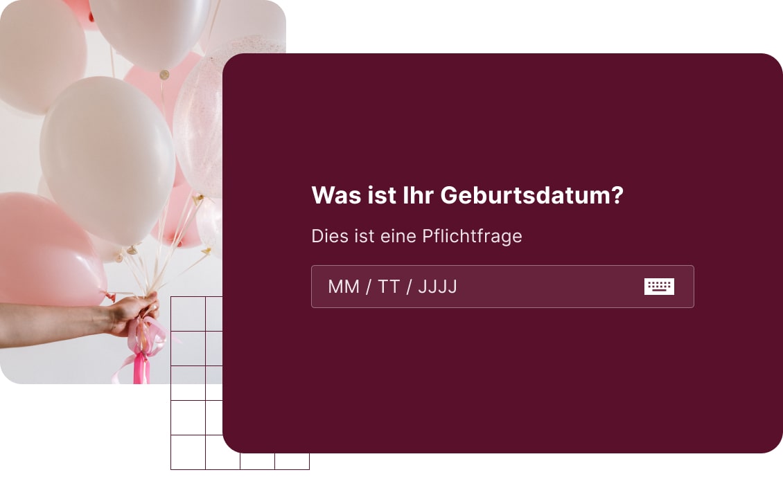 Offene Textfrage - Datum