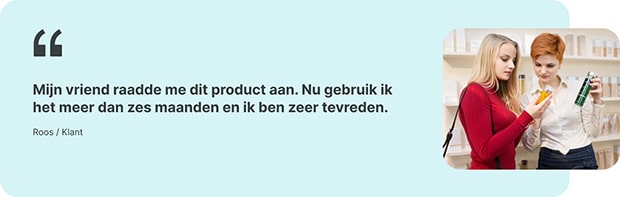Een referentie over merkbekendheid van een klant